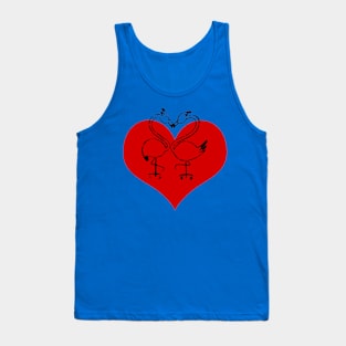 Swan Love Couple Tank Top